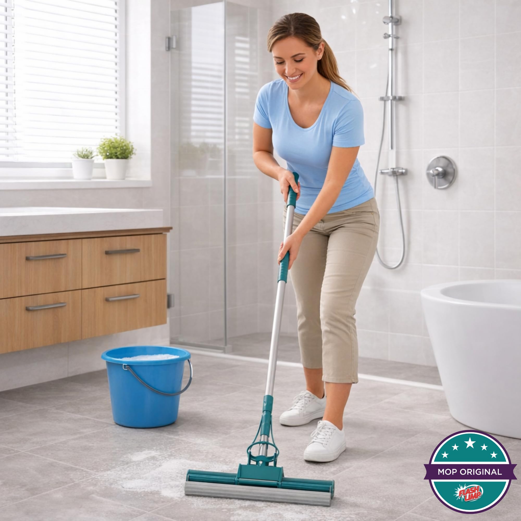 Flash Limp MOP7671 - Mop Limpeza Geral Plus, Verde | Amazon.com.br